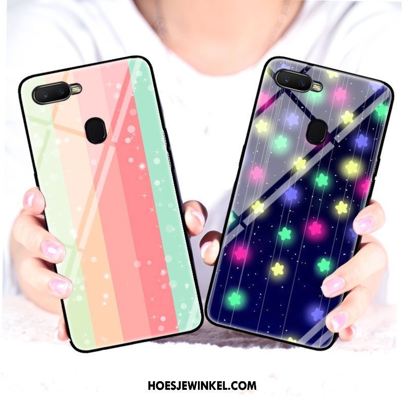 Oppo F9 Starry Hoesje Mobiele Telefoon Regenboog All Inclusive, Oppo F9 Starry Hoesje Persoonlijk Eenvoudige