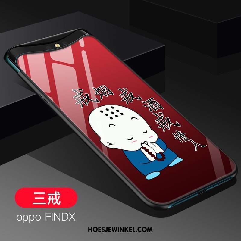 Oppo Find X Hoesje All Inclusive Nieuw Mobiele Telefoon, Oppo Find X Hoesje Bescherming Net Red