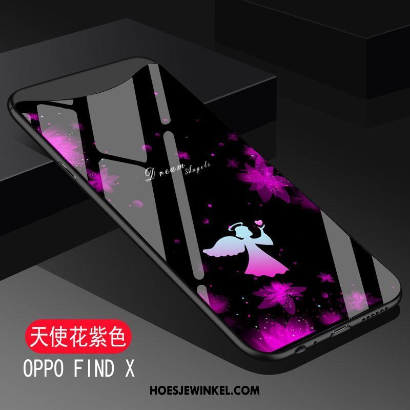 Oppo Find X Hoesje Bescherming Zwart Persoonlijk, Oppo Find X Hoesje Mobiele Telefoon Zacht