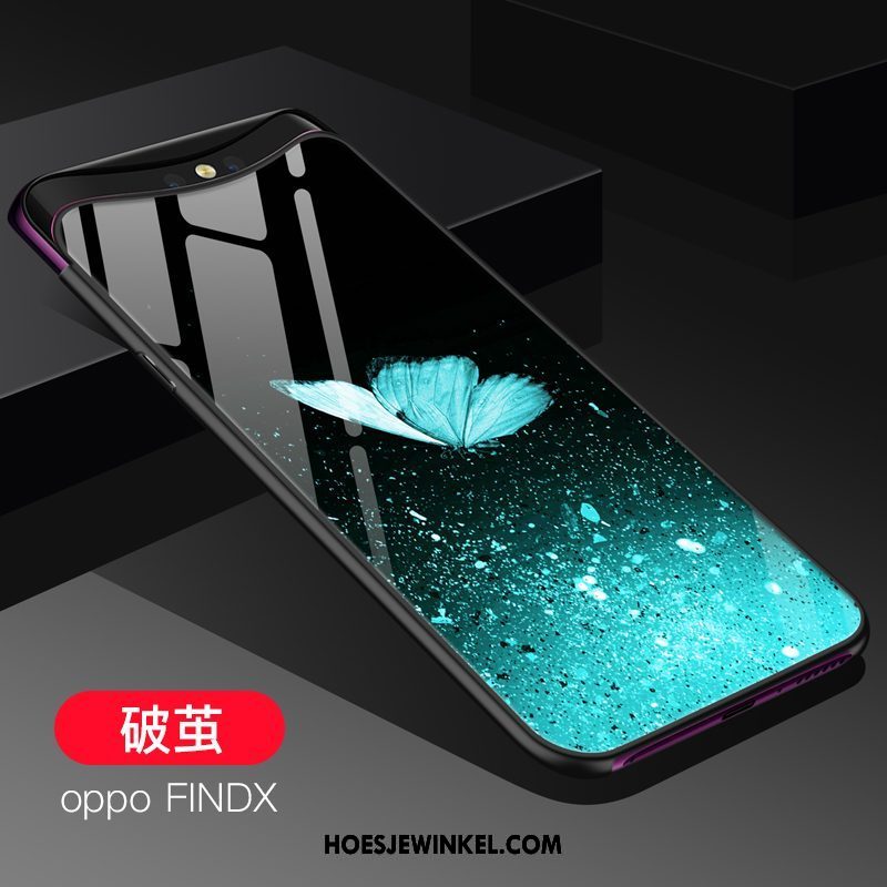 Oppo Find X Hoesje Mobiele Telefoon Persoonlijk Glas, Oppo Find X Hoesje Siliconen Bescherming