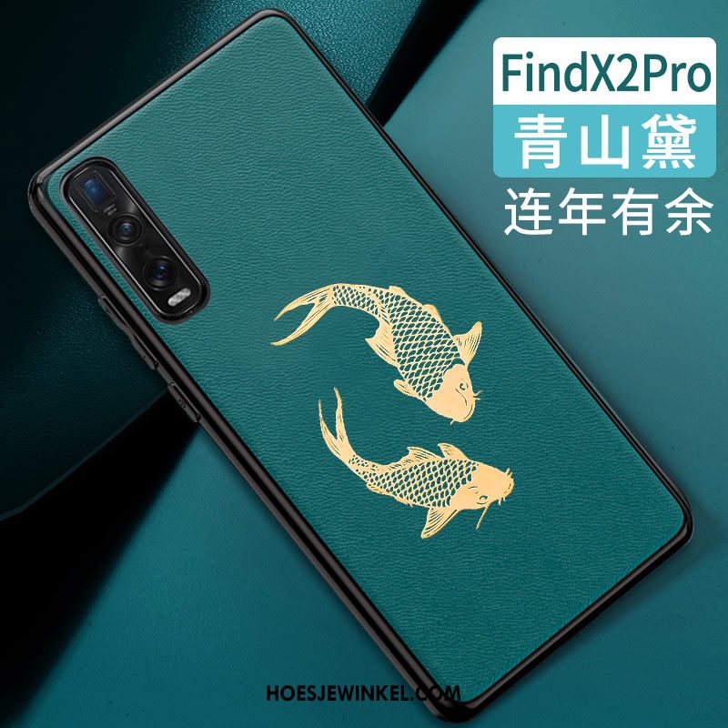 Oppo Find X2 Pro Hoesje Persoonlijk Hoes Groen, Oppo Find X2 Pro Hoesje Mobiele Telefoon Bescherming