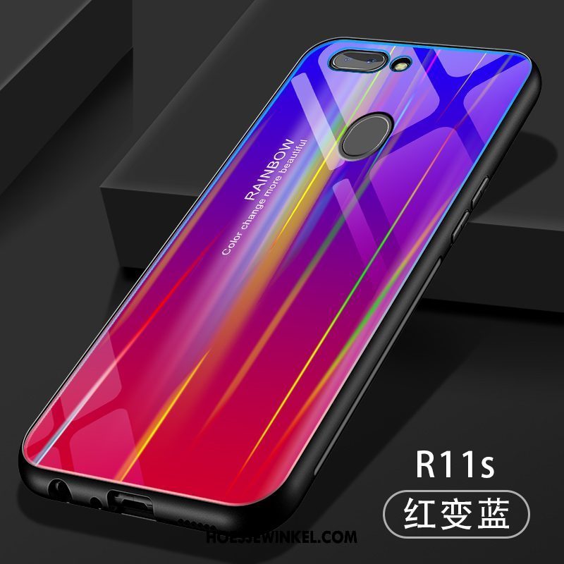 Oppo R11s Hoesje Ster Siliconen Spiegel, Oppo R11s Hoesje Anti-fall Bescherming