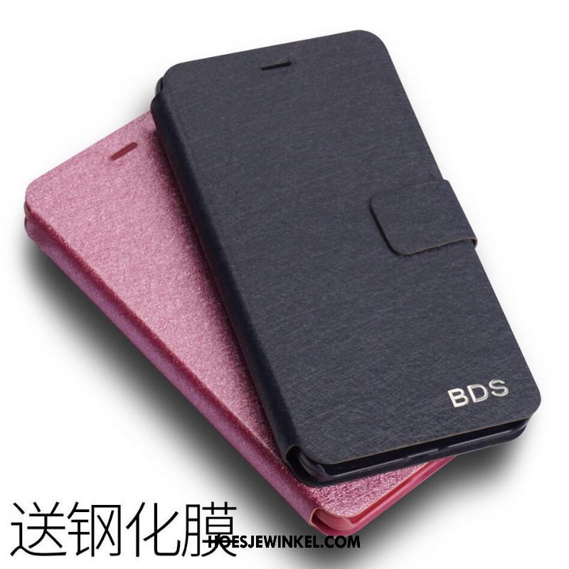 Oppo R15 Pro Hoesje Bescherming Folio Hoes, Oppo R15 Pro Hoesje Leren Etui Anti-fall