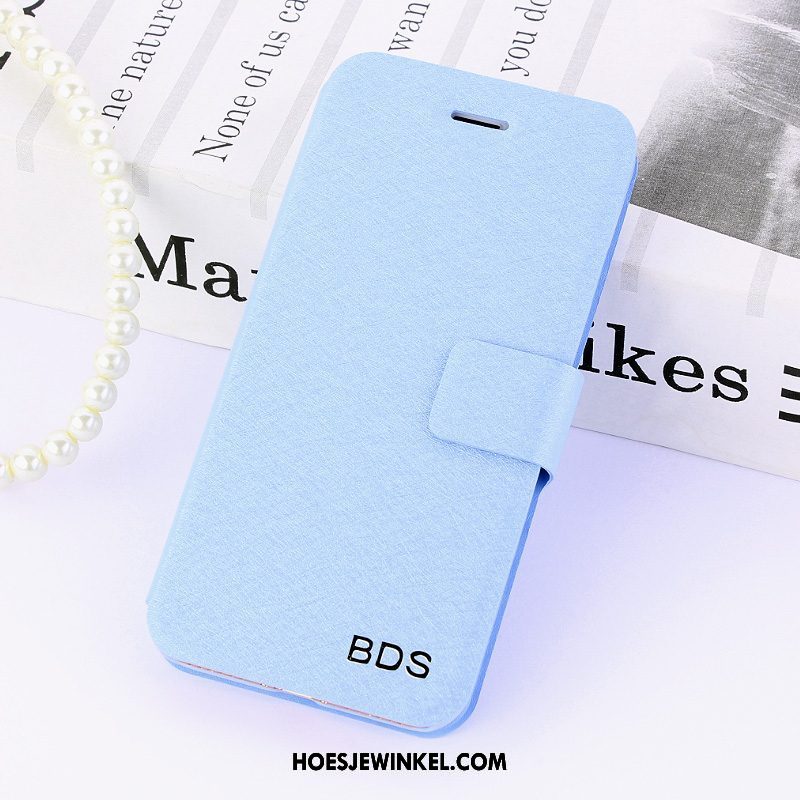 Oppo R15 Pro Hoesje Blauw Anti-fall Bescherming, Oppo R15 Pro Hoesje Mobiele Telefoon Leren Etui