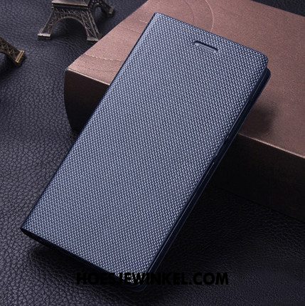 Oppo R17 Hoesje Donkerblauw Zacht Anti-fall, Oppo R17 Hoesje Mobiele Telefoon Folio