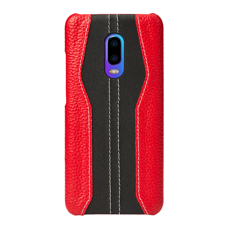 Oppo R17 Hoesje Mobiele Telefoon Hoes Rood, Oppo R17 Hoesje Leren Etui Trend