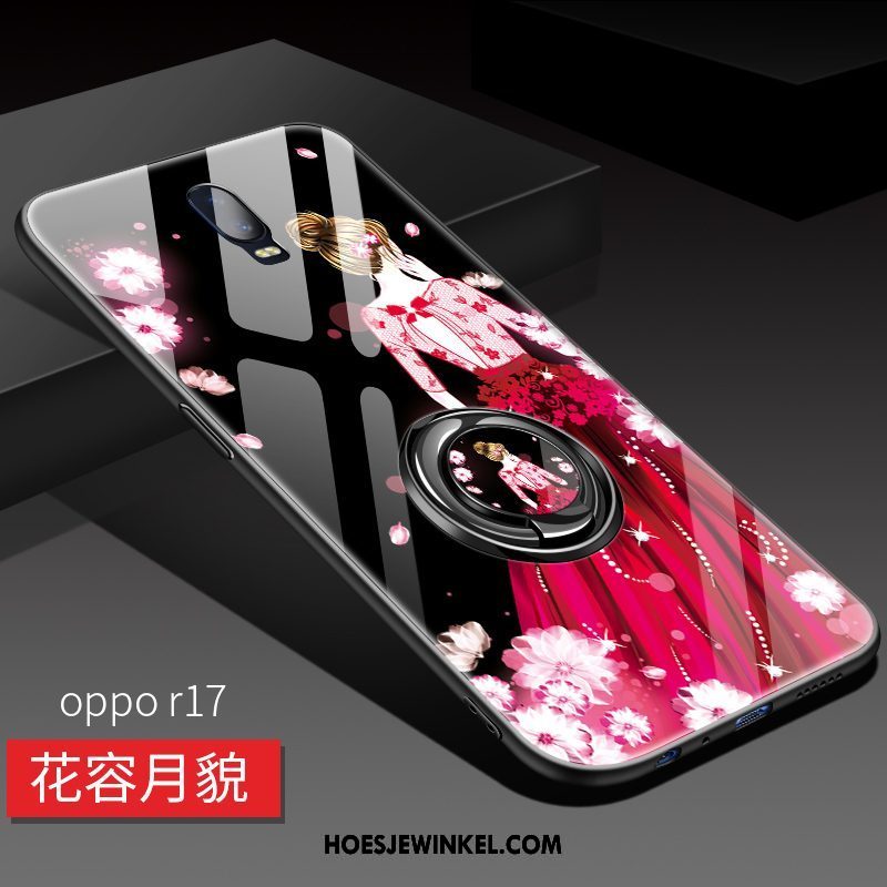 Oppo R17 Hoesje Trend Mobiele Telefoon Rood, Oppo R17 Hoesje Trendy Merk Anti-fall