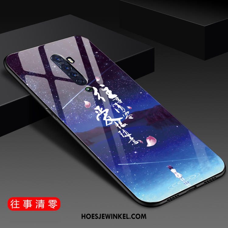 Oppo Reno 2 Hoesje Hoes Siliconen Trend, Oppo Reno 2 Hoesje Glas All Inclusive