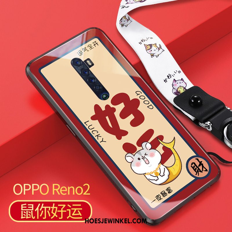 Oppo Reno 2 Hoesje Mobiele Telefoon Hoes Hanger, Oppo Reno 2 Hoesje Rat Tempereren