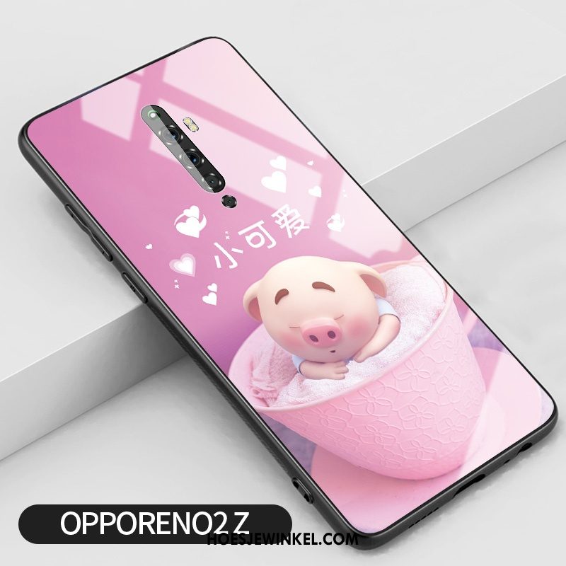 Oppo Reno 2 Z Hoesje Mobiele Telefoon Anti-fall Lovers, Oppo Reno 2 Z Hoesje Scheppend Mooie