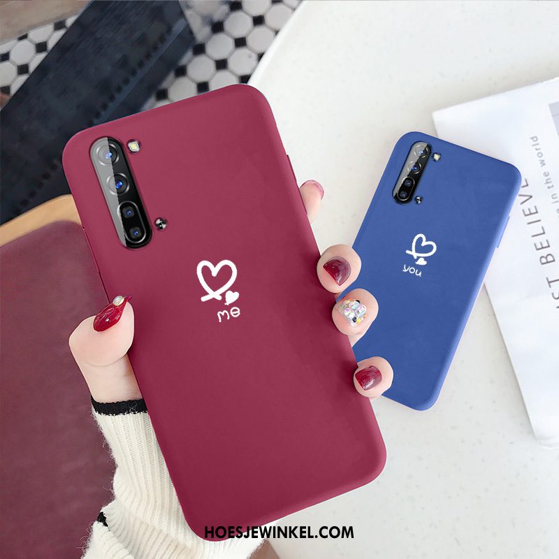 Oppo Reno 3 Hoesje Hoes Net Red Zacht, Oppo Reno 3 Hoesje Anti-fall Trendy Merk