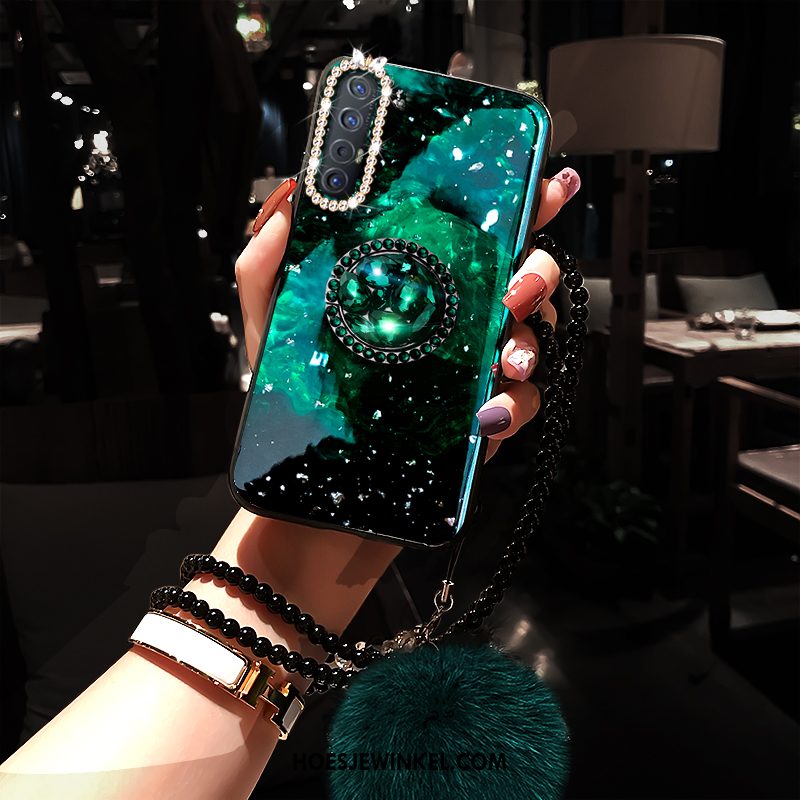 Oppo Reno 3 Pro Hoesje Hoes Net Red Groen, Oppo Reno 3 Pro Hoesje Trendy Merk High End