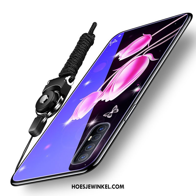 Oppo Reno 3 Pro Hoesje Mode Glas Hard, Oppo Reno 3 Pro Hoesje Bescherming Mobiele Telefoon