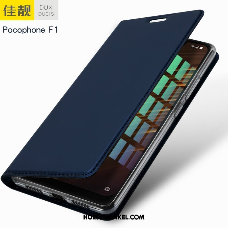 Pocophone F1 Hoesje Mobiele Telefoon Hoes Bedrijf, Pocophone F1 Hoesje Bescherming Nieuw Beige