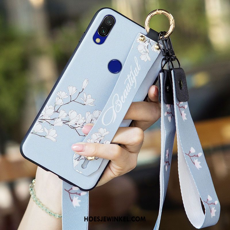 Redmi 7 Hoesje Hoes Anti-fall Mini, Redmi 7 Hoesje Persoonlijk Blauw Beige