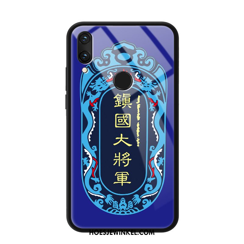 Redmi Note 7 Hoesje Mobiele Telefoon Hoes Blauw, Redmi Note 7 Hoesje Spiegel Trend Beige