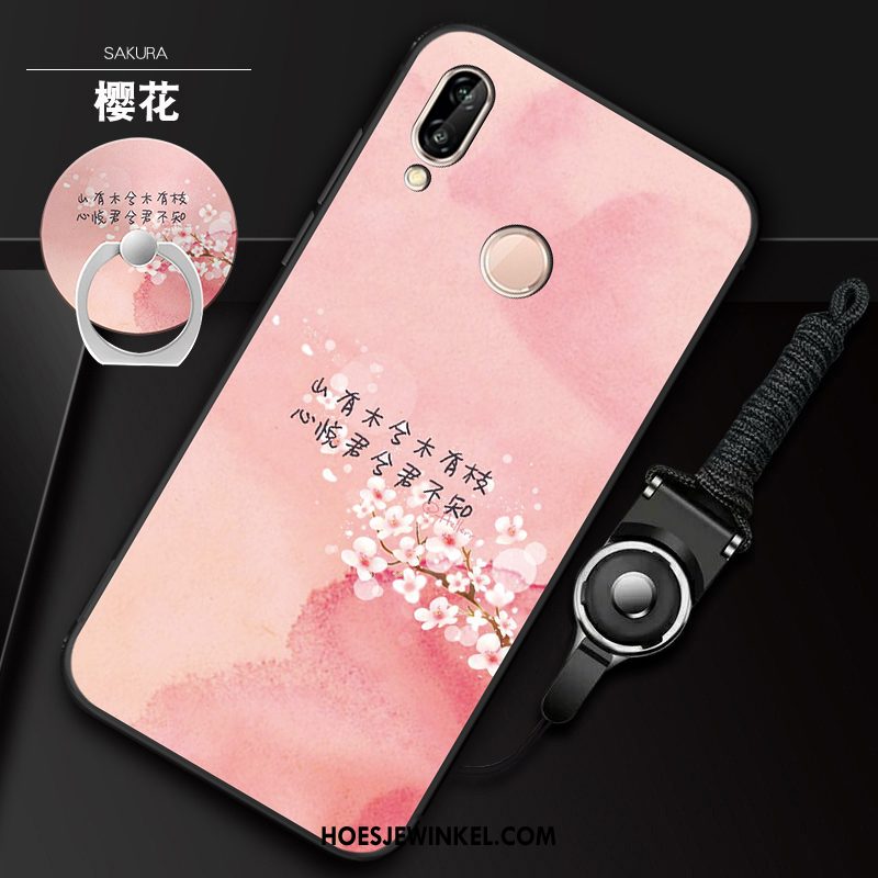 Redmi Note 7 Hoesje Roze Rood Mobiele Telefoon, Redmi Note 7 Hoesje Spotprent Siliconen Beige