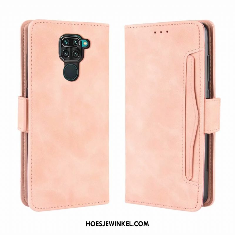 Redmi Note 9 Hoesje All Inclusive Portemonnee Leren Etui, Redmi Note 9 Hoesje Mobiele Telefoon Zacht Beige