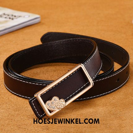 Riemen Dames Casual Riem Bruin, Riemen Elegante Alle Wedstrijden Schwarz