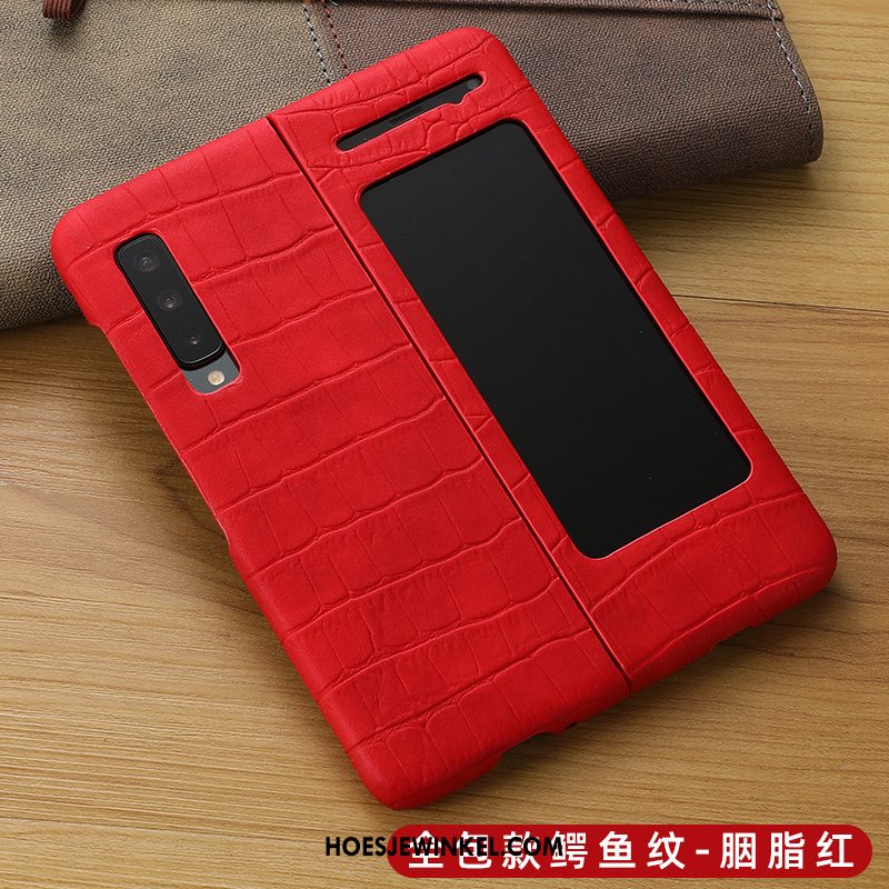 Samsung Fold Hoesje Bescherming High End Ster, Samsung Fold Hoesje Anti-fall Leren Etui