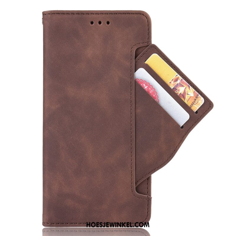 Samsung Galaxy A20s Hoesje Folio Bruin Leren Etui, Samsung Galaxy A20s Hoesje Hoes Ster