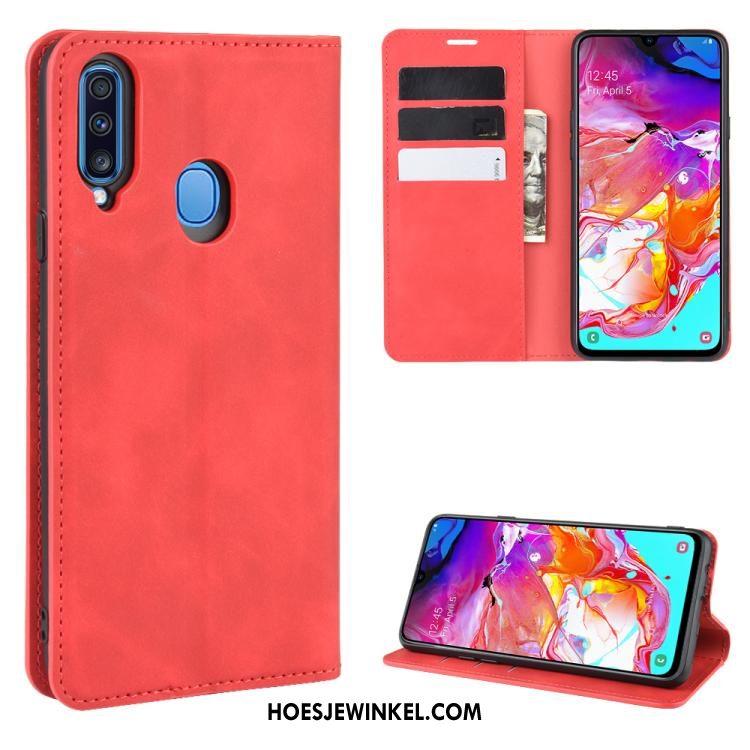 Samsung Galaxy A20s Hoesje Rood Bedrijf Bescherming, Samsung Galaxy A20s Hoesje Ster Hoes