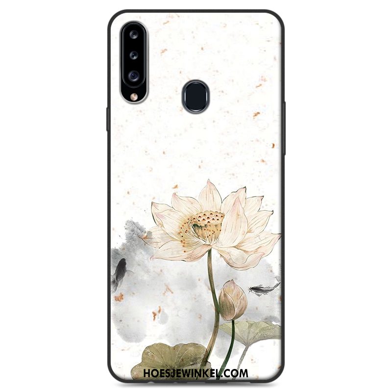 Samsung Galaxy A20s Hoesje Wind Hoes Siliconen, Samsung Galaxy A20s Hoesje Ster Hanger