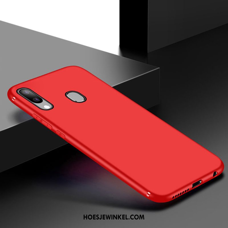 Samsung Galaxy A40 Hoesje Lichte En Dun Zacht Mobiele Telefoon, Samsung Galaxy A40 Hoesje Rood Hoes