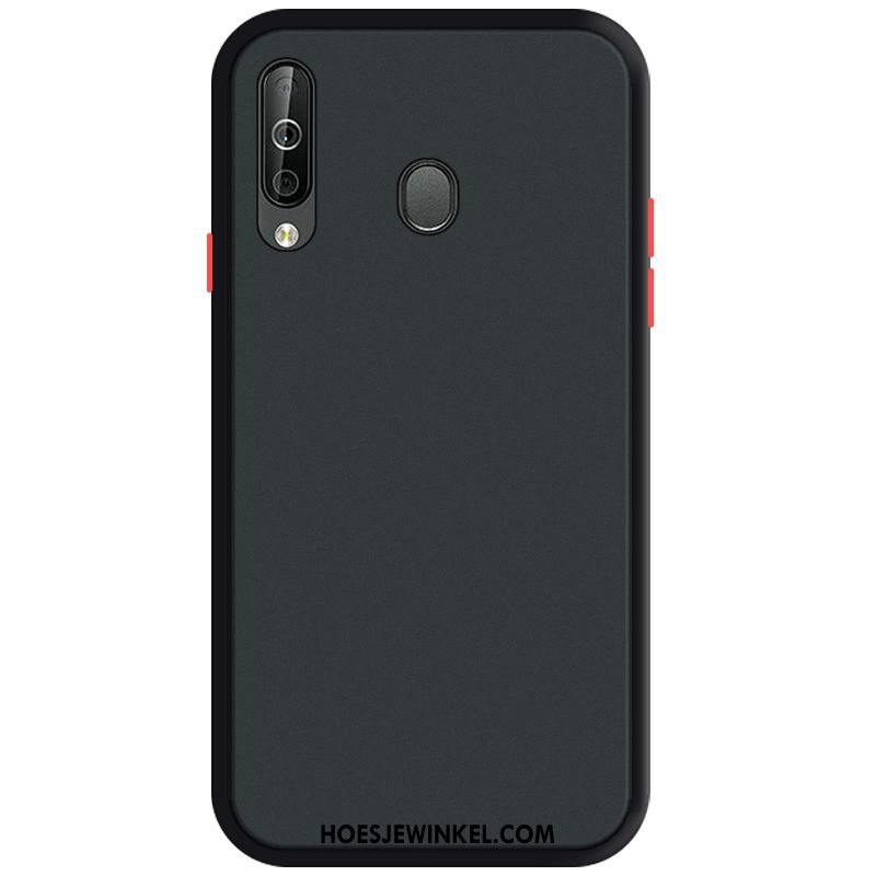 Samsung Galaxy A40s Hoesje Zwart Zacht Schrobben, Samsung Galaxy A40s Hoesje Net Red Trend