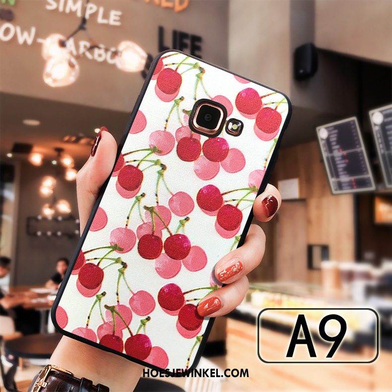 Samsung Galaxy A5 2016 Hoesje Rood Siliconen Ster, Samsung Galaxy A5 2016 Hoesje All Inclusive Anti-fall