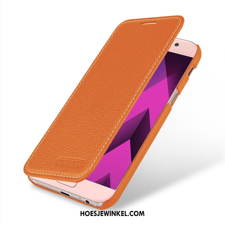 Samsung Galaxy A5 2017 Hoesje Anti-fall Hoes Folio, Samsung Galaxy A5 2017 Hoesje Mobiele Telefoon Oranje