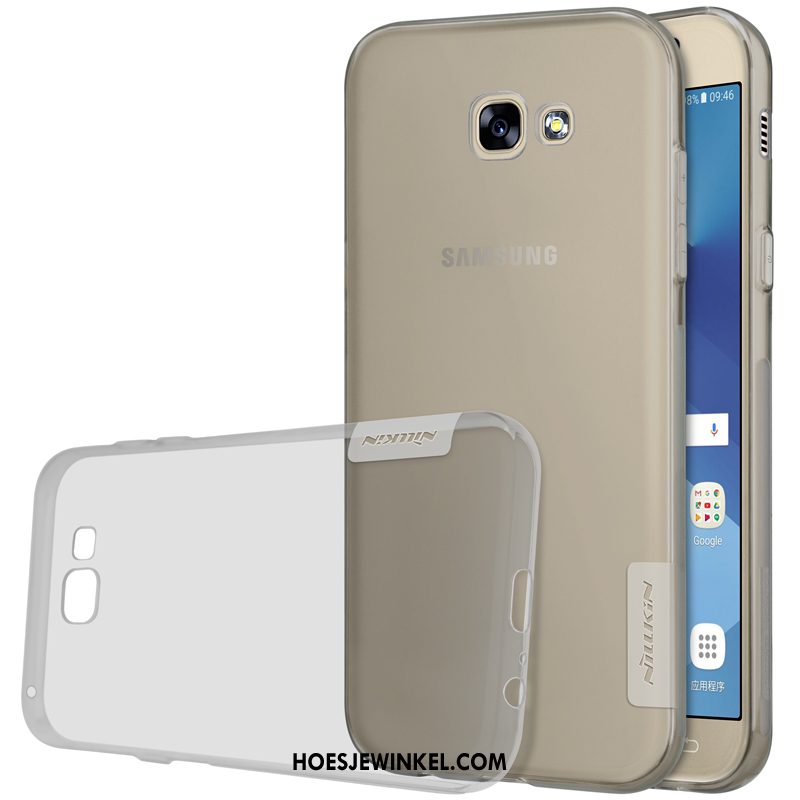 Samsung Galaxy A5 2017 Hoesje Goud Ster Siliconen, Samsung Galaxy A5 2017 Hoesje All Inclusive Grijs