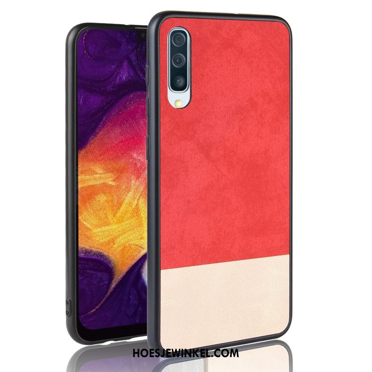 Samsung Galaxy A50 Hoesje Rood Mobiele Telefoon Gemengde Kleuren, Samsung Galaxy A50 Hoesje Trend Ster