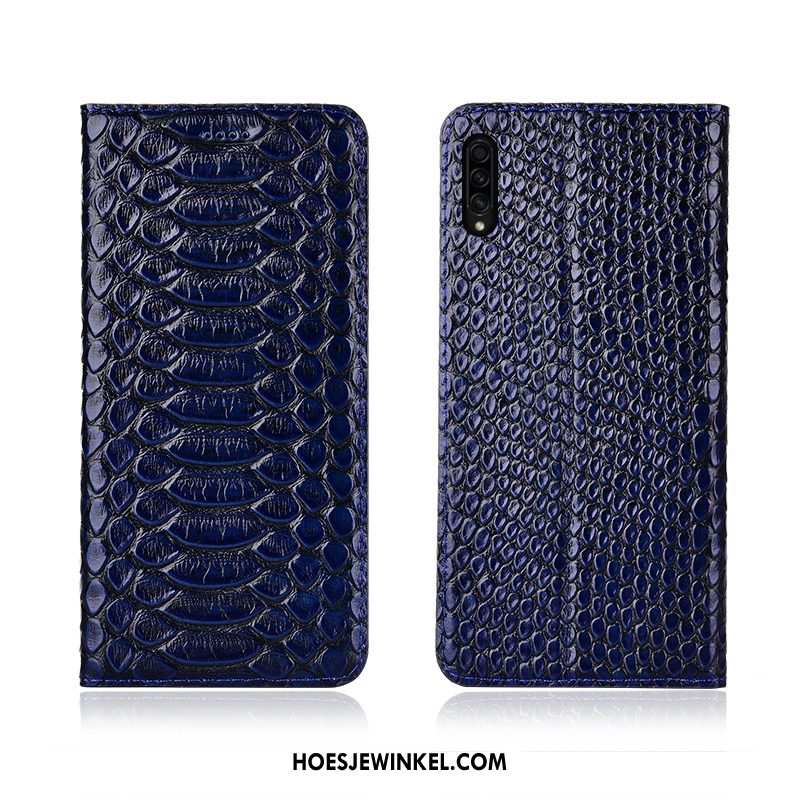 Samsung Galaxy A50s Hoesje Zacht Bescherming Schrobben, Samsung Galaxy A50s Hoesje Hoes Echt Leer