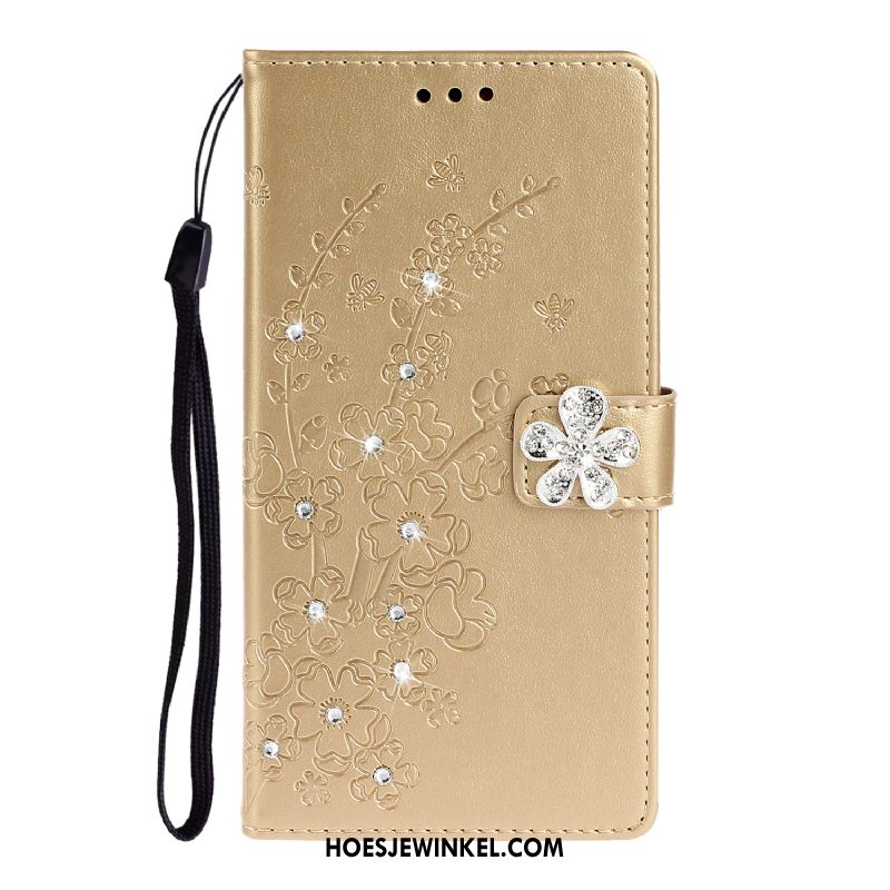 Samsung Galaxy A51 Hoesje Anti-fall Goud Bescherming, Samsung Galaxy A51 Hoesje Prunus All Inclusive