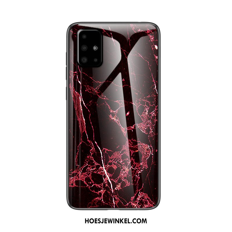 Samsung Galaxy A51 Hoesje Glas Zacht Ster, Samsung Galaxy A51 Hoesje Net Red Hoes