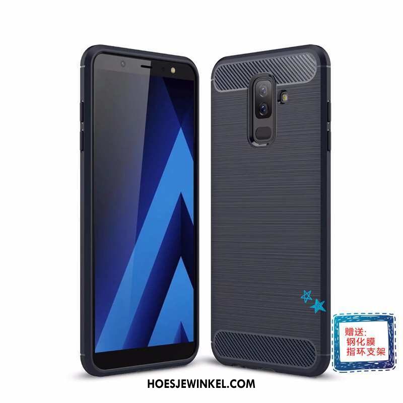 Samsung Galaxy A6+ Hoesje All Inclusive Hoes Hoge, Samsung Galaxy A6+ Hoesje Siliconen Ster