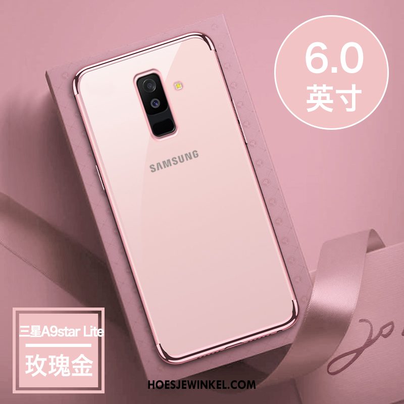 Samsung Galaxy A6+ Hoesje Ster Anti-fall Dun, Samsung Galaxy A6+ Hoesje Zacht Plating