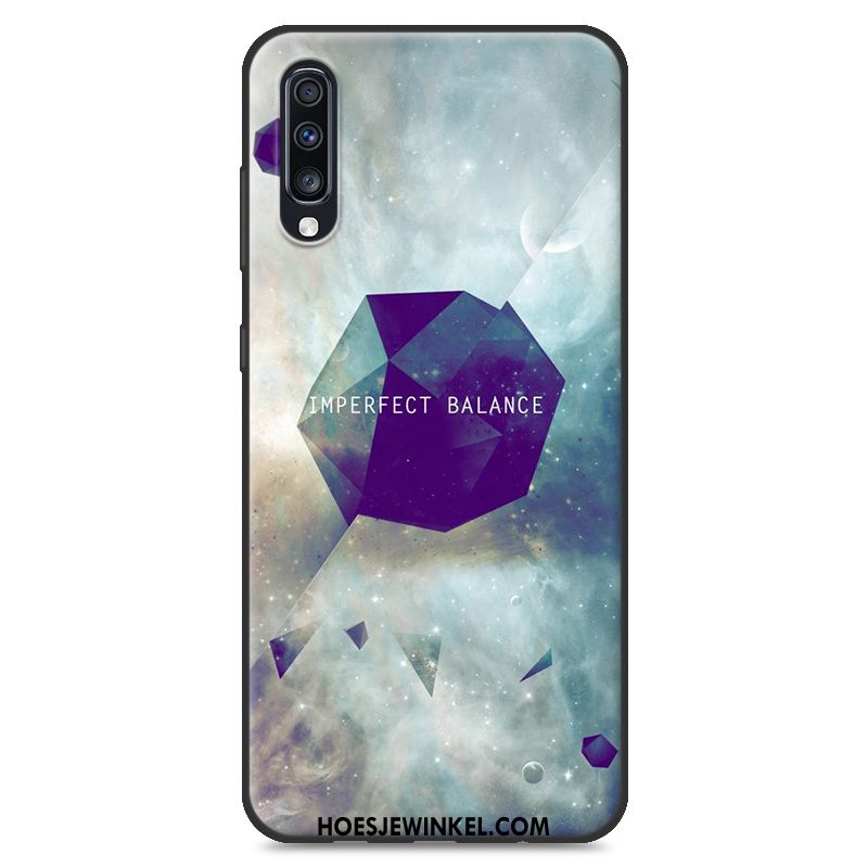 Samsung Galaxy A70 Hoesje Blauw Landschap Nieuw, Samsung Galaxy A70 Hoesje Bescherming Eenvoudige