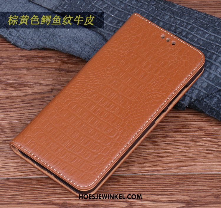 Samsung Galaxy A70 Hoesje Leren Etui Anti-fall Bescherming, Samsung Galaxy A70 Hoesje Hoes Skärmskydd Braun