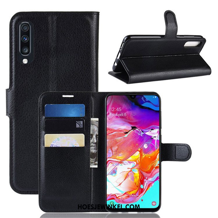 Samsung Galaxy A70 Hoesje Portemonnee Hoes Leren Etui, Samsung Galaxy A70 Hoesje Trend Mobiele Telefoon