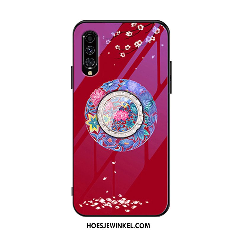 Samsung Galaxy A70s Hoesje Glas All Inclusive Anti-fall, Samsung Galaxy A70s Hoesje Mobiele Telefoon Rood