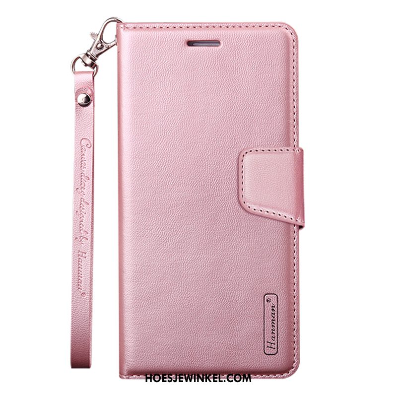 Samsung Galaxy A70s Hoesje Leren Etui Ster Mobiele Telefoon, Samsung Galaxy A70s Hoesje Omkeerbaar Roze