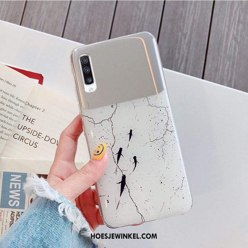 Samsung Galaxy A70s Hoesje Mobiele Telefoon Mode Wit, Samsung Galaxy A70s Hoesje Ster Anti-fall