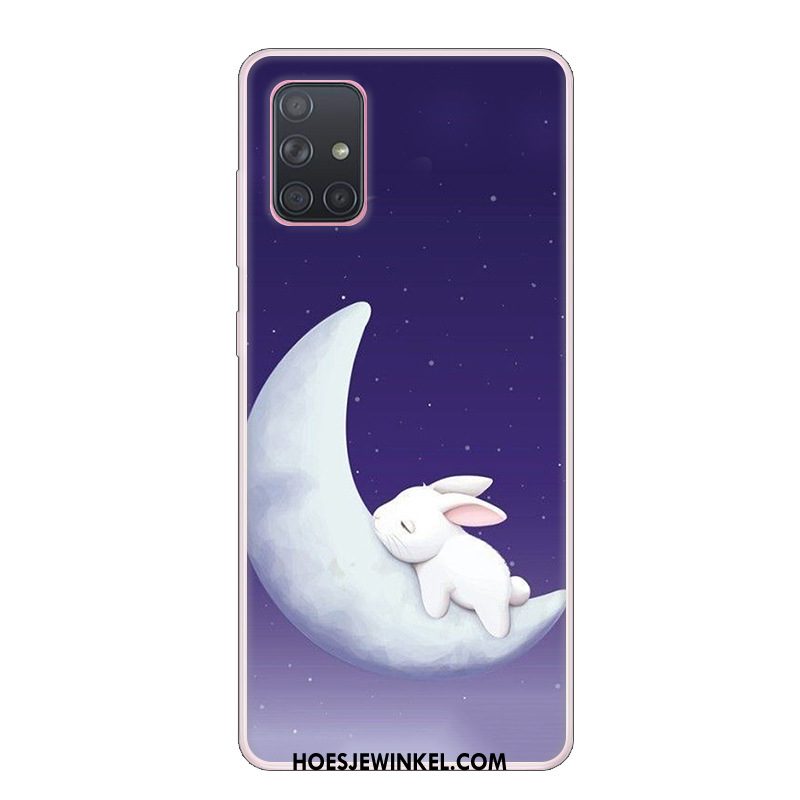 Samsung Galaxy A71 Hoesje Bescherming Mobiele Telefoon Purper, Samsung Galaxy A71 Hoesje Anti-fall Vers