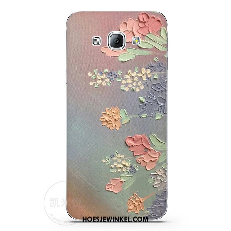 Samsung Galaxy A8 Hoesje Bloemen Scheppend Ster, Samsung Galaxy A8 Hoesje Anti-fall Comfortabele