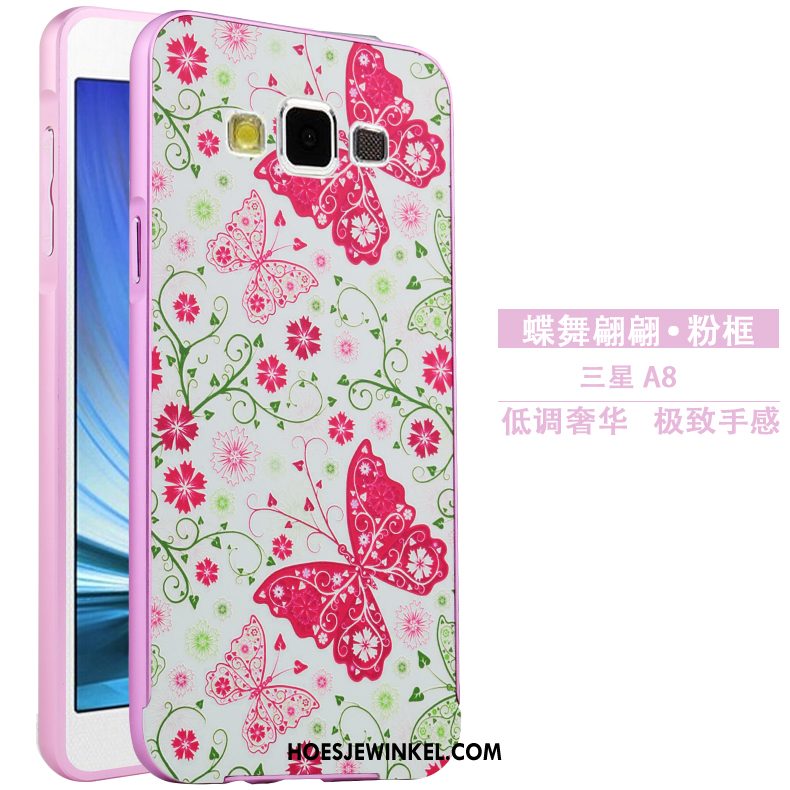 Samsung Galaxy A8 Hoesje Omlijsting Bescherming Hoes, Samsung Galaxy A8 Hoesje Spotprent Hard