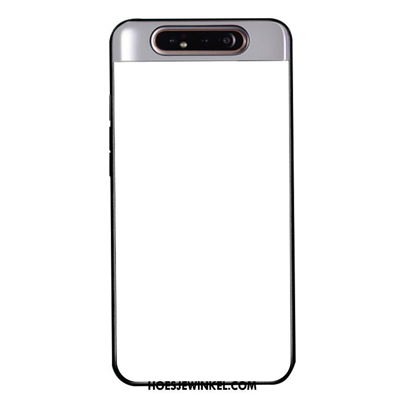 Samsung Galaxy A80 Hoesje Anti-fall Wit Hard, Samsung Galaxy A80 Hoesje Mobiele Telefoon Zacht