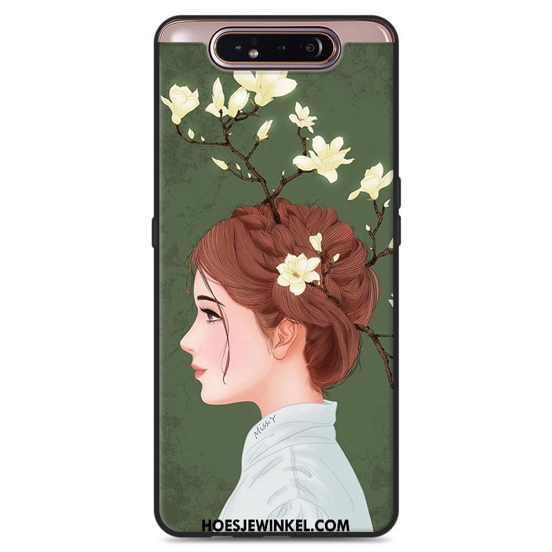 Samsung Galaxy A80 Hoesje Siliconen Kunst Hanger, Samsung Galaxy A80 Hoesje Wind Mobiele Telefoon