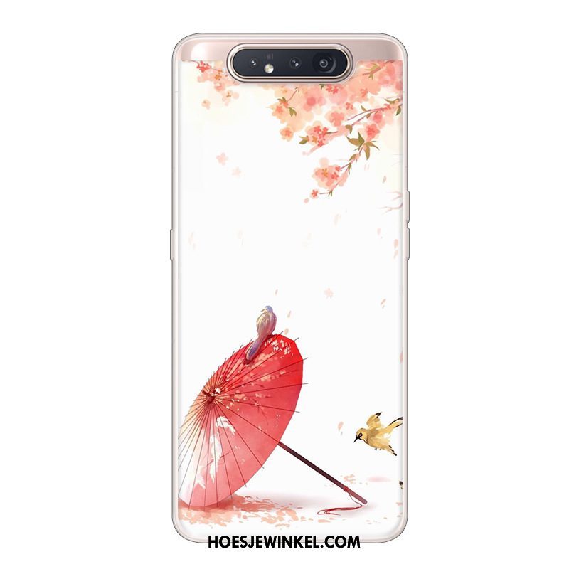 Samsung Galaxy A80 Hoesje Ster Hoes Bescherming, Samsung Galaxy A80 Hoesje Scheppend Wit